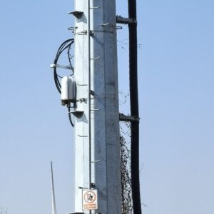 Monopole Single Tube Power Transmission Line Tower 10KV-220KV Galvanized Steel Pipe for Electrical Line